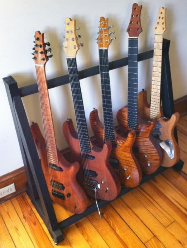 DIY Guitar Rack
 Incredible Pallet Guitar Stands