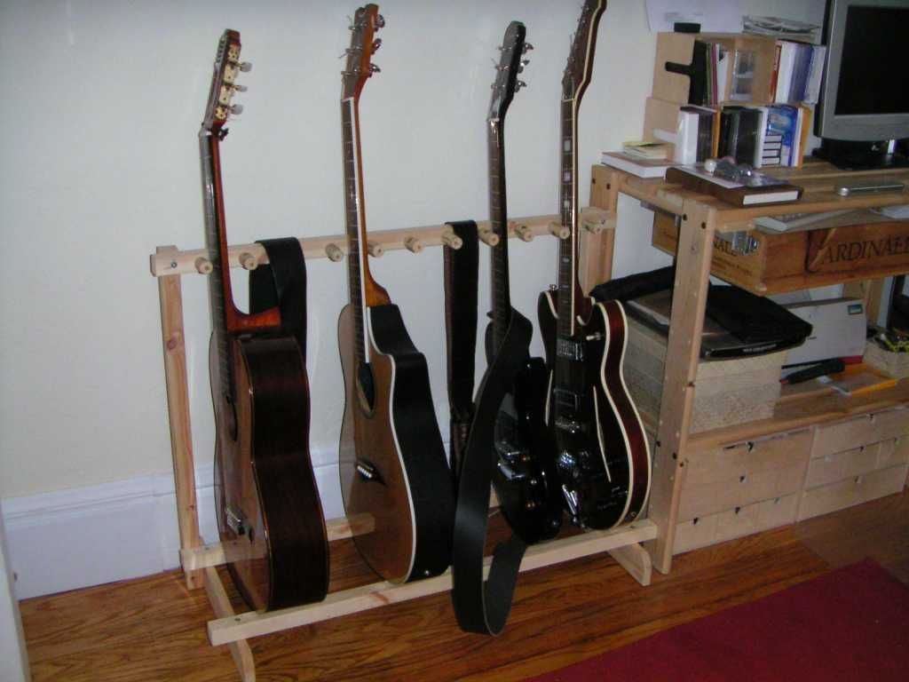 DIY Guitar Rack
 Multiple Guitar Stand