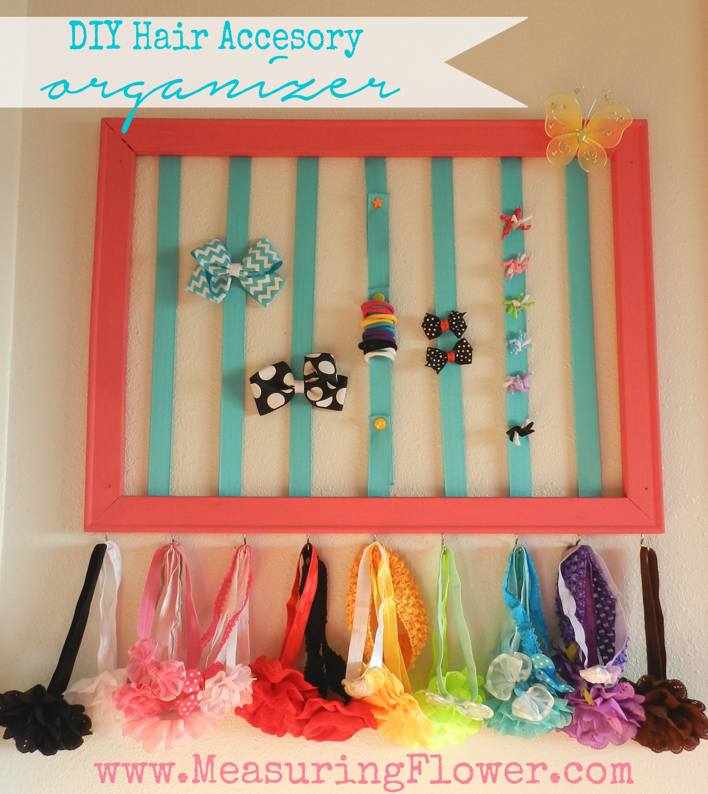 DIY Hair Accessories Holder
 DIY Hair Accessory Organizer for Baby and Little Girls