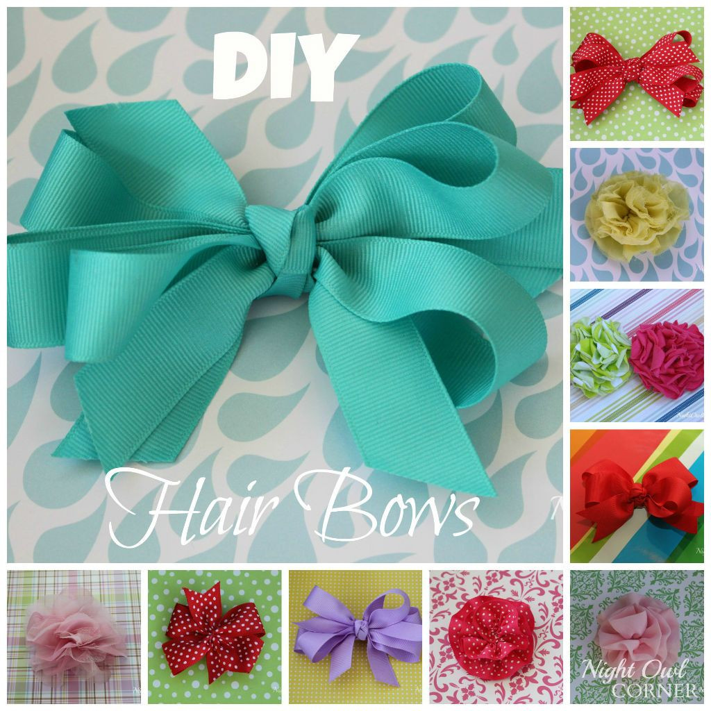 DIY Hair Bow Tutorials
 These 7 easy hair bow tutorials will help you make pretty