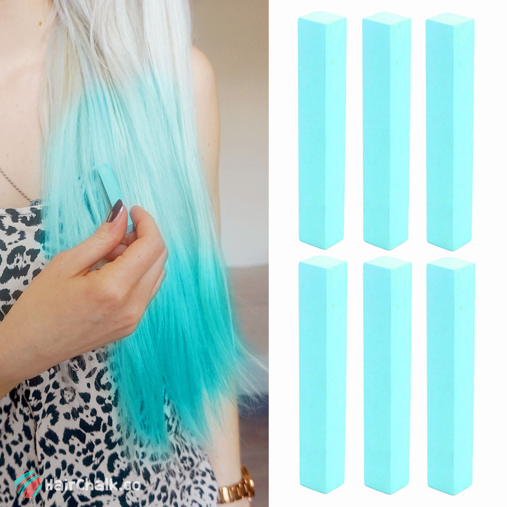 DIY Hair Chalk For Dark Hair
 Best Light Teal Hair Dye Set of 6 Chalks Turquoise Color