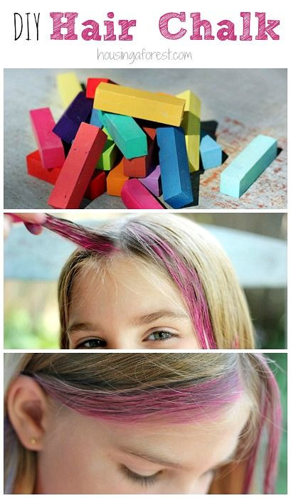 DIY Hair Chalk For Dark Hair
 How to Chalk Hair DIY Washable Hair Color