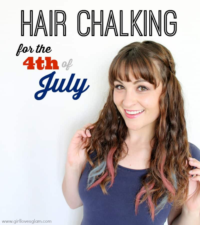 DIY Hair Chalking
 DIY Hair Chalking for the 4th of July Girl Loves Glam