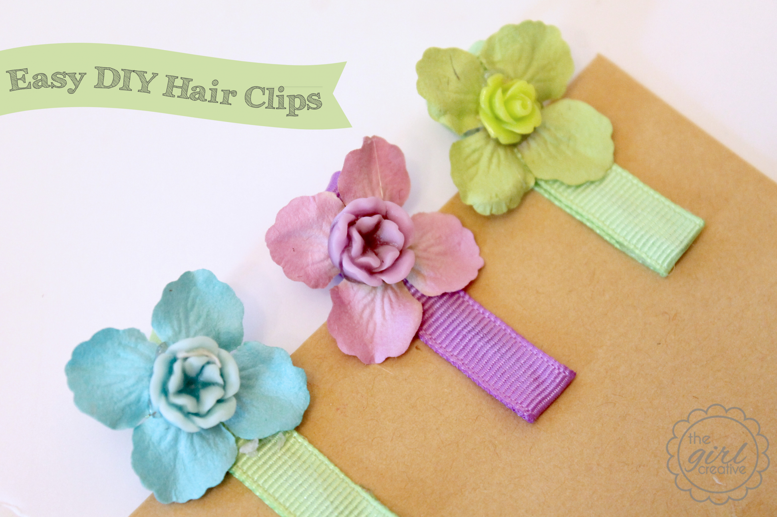 DIY Hair Clip
 Easy DIY Hair Clips The Girl Creative