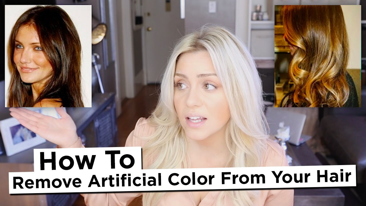 DIY Hair Color Remover
 DIY How to Remove Artificial Color from your hair