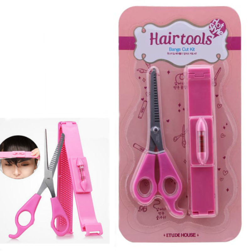 DIY Hair Cutting Tools
 Buy DIY Hair Tools Bangs Cut Kit Clip and Pink Scissors