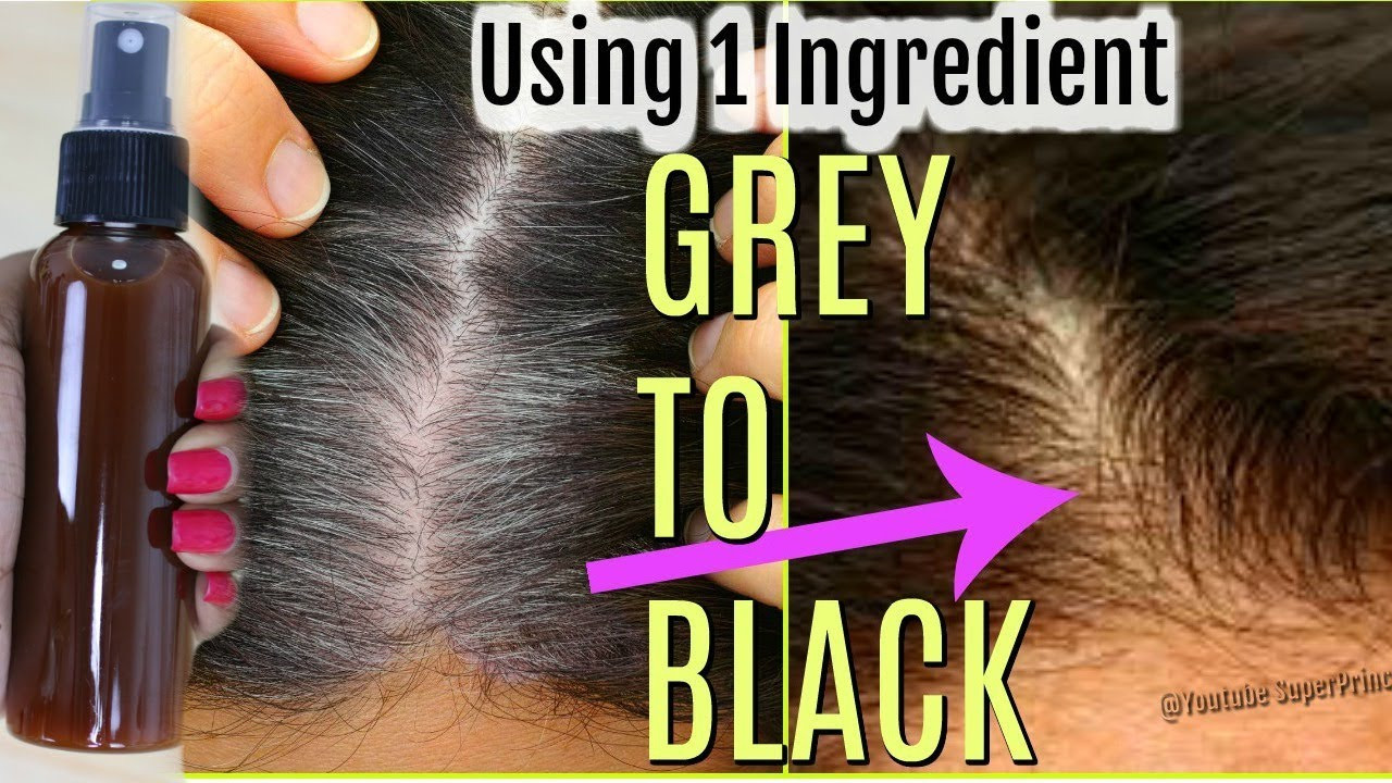 DIY Hair Darkener
 How To Convert Grey Hair To Black Naturally Using 1