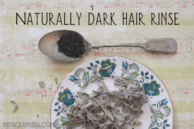DIY Hair Darkener
 Darken your hair with a DIY sage rinse