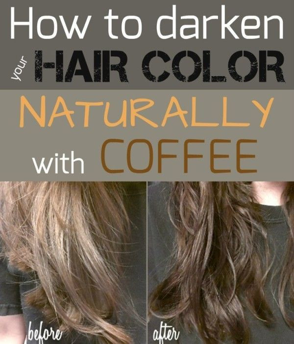 DIY Hair Darkener
 Learn how to darken your hair color naturally with coffee