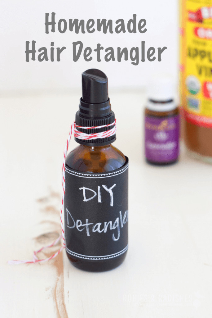 DIY Hair Detangler
 Natural Homemade Detangler 3 ingre nts