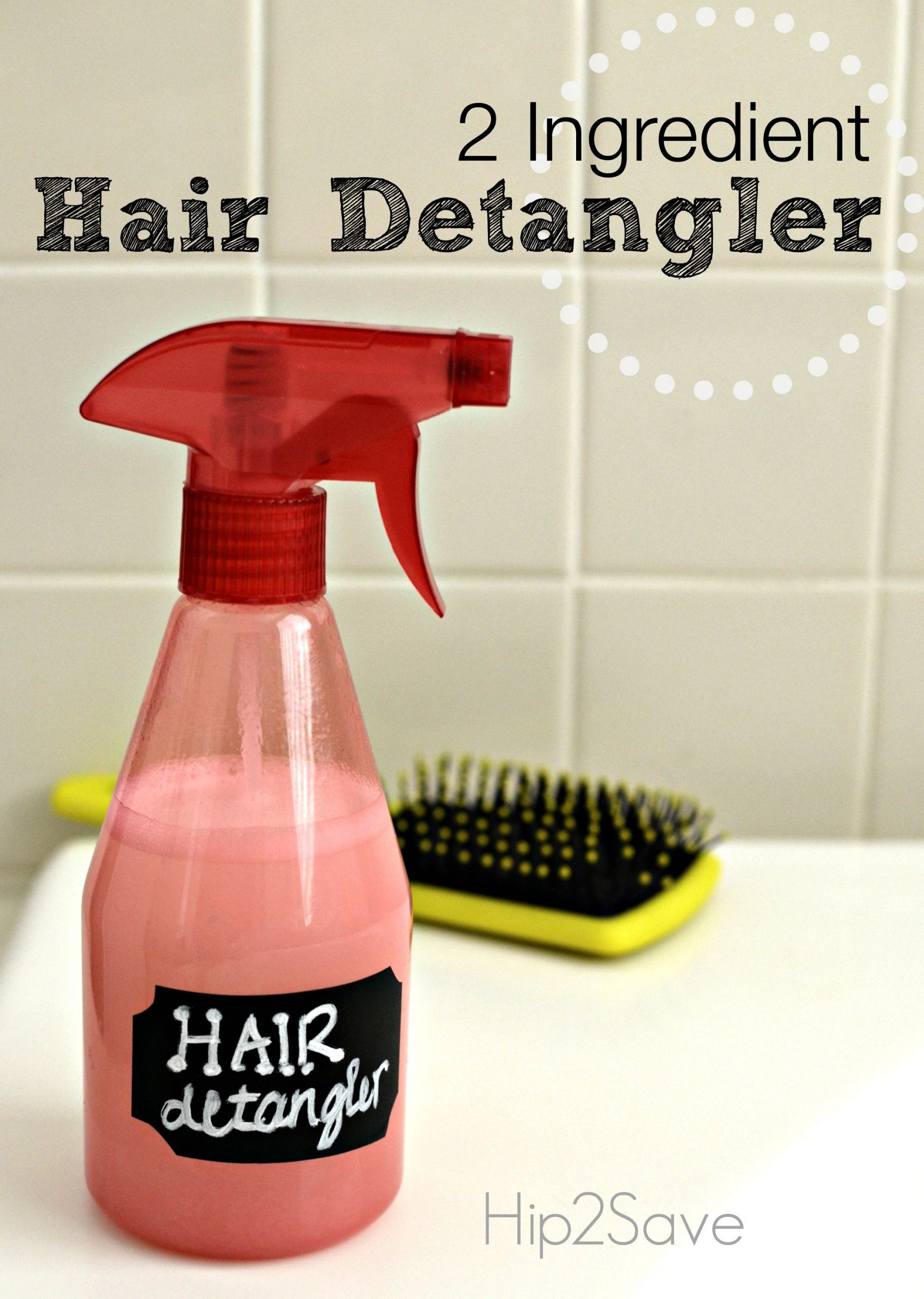 DIY Hair Detangler
 Homemade Hair Detangler Spray ly 2 Ingre nts Hip2Save