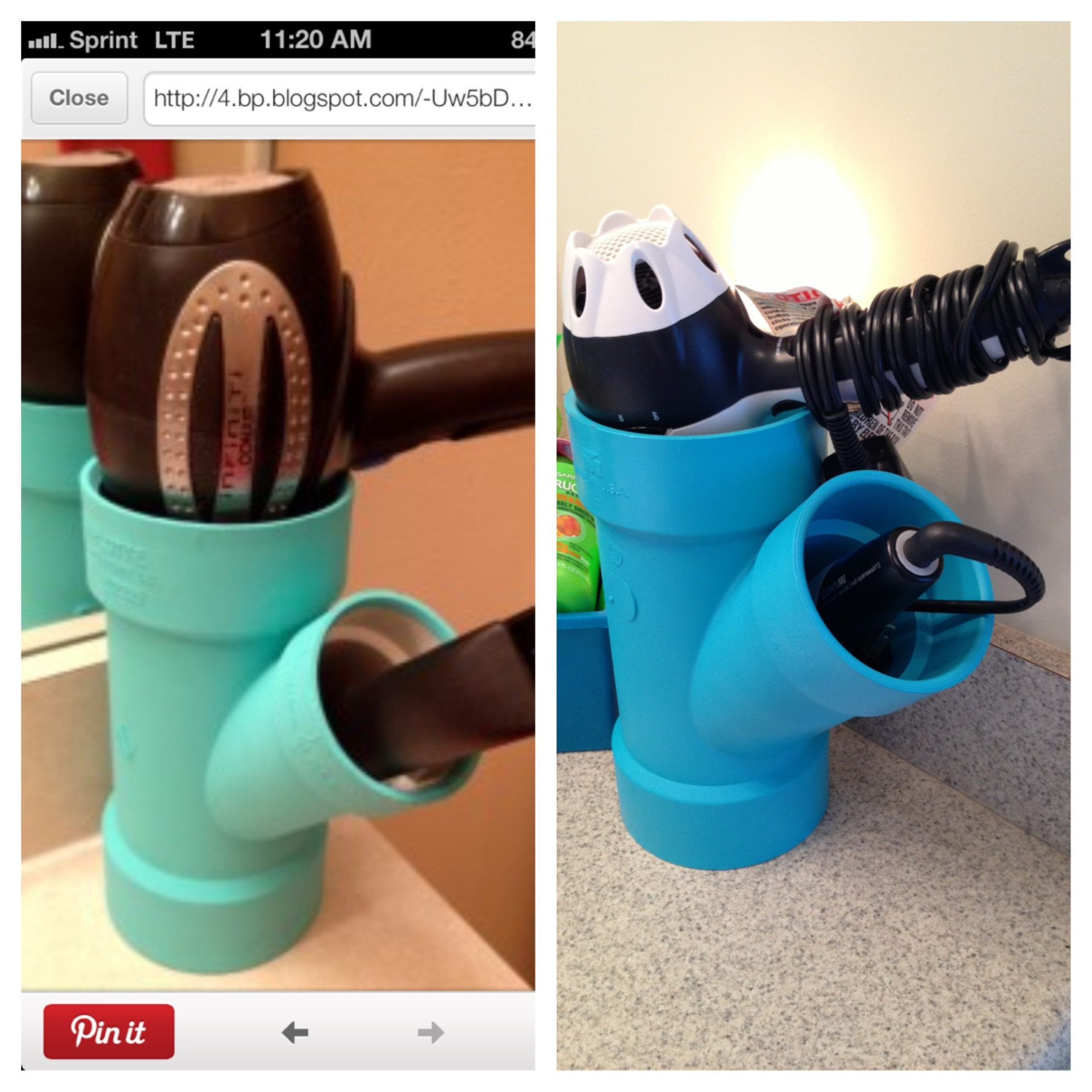 DIY Hair Dryer And Curling Iron Holder
 Tips Straightener Holder For Exciting Hair Appliance