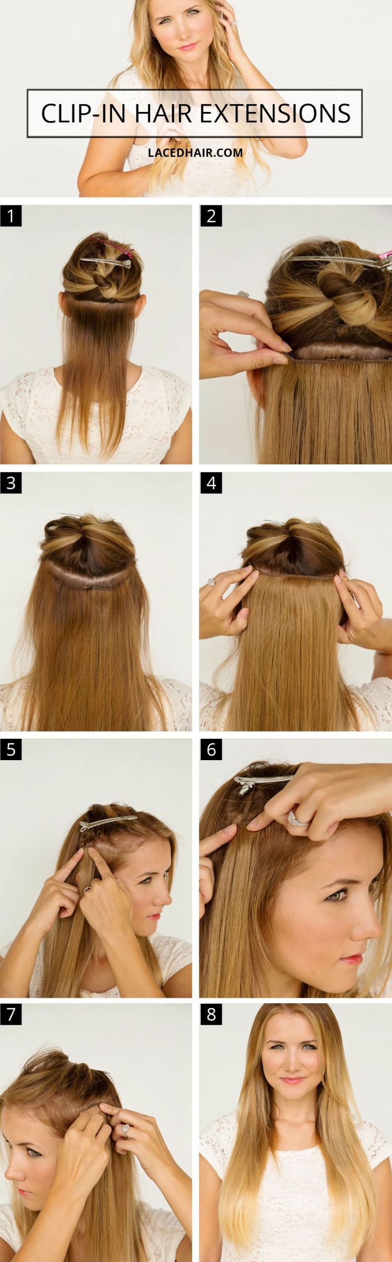 DIY Hair Extensions For Short Hair
 How To Wear Clip In Hair Extensions – Laced Hair