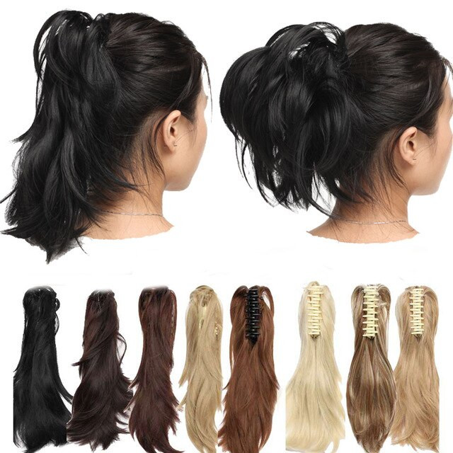 DIY Hair Extensions For Short Hair
 S noilite 12" DIY Short Wavy Ponytail Hair Extensions Claw