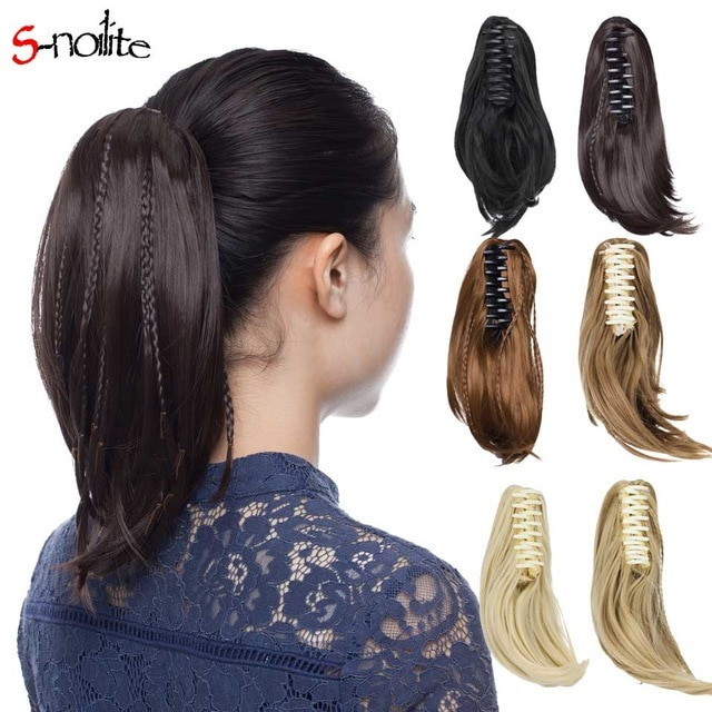 DIY Hair Extensions For Short Hair
 S noilite 11"Short straight Synthetic Braiding DIY