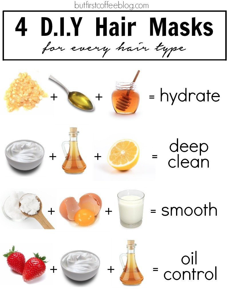 DIY Hair Masks For Frizzy Hair
 4 DIY Hair Masks for Every Hair Type But First Coffee