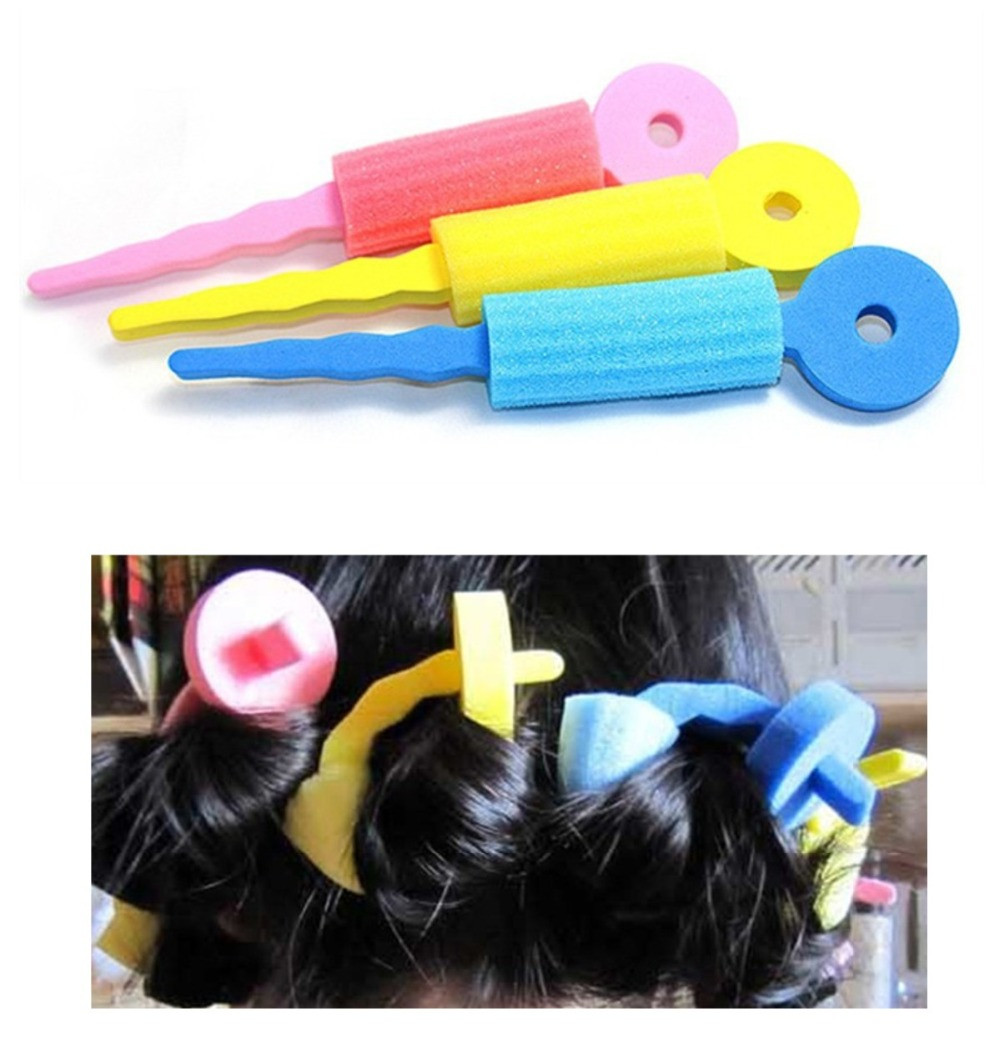 DIY Hair Rollers
 Sponge DIY Hair Rollers Curlers Twist Spiral Styling Tools