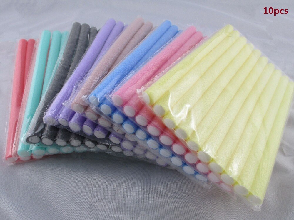 DIY Hair Rollers
 Fast Shipping Wholesale 10pcs Lot Curler Makers Soft Foam