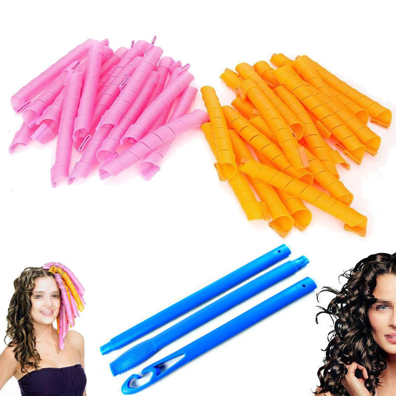 DIY Hair Rollers
 40 PCS 55CM 22" Curl DIY Hair Curlers Tool Spiral Circle