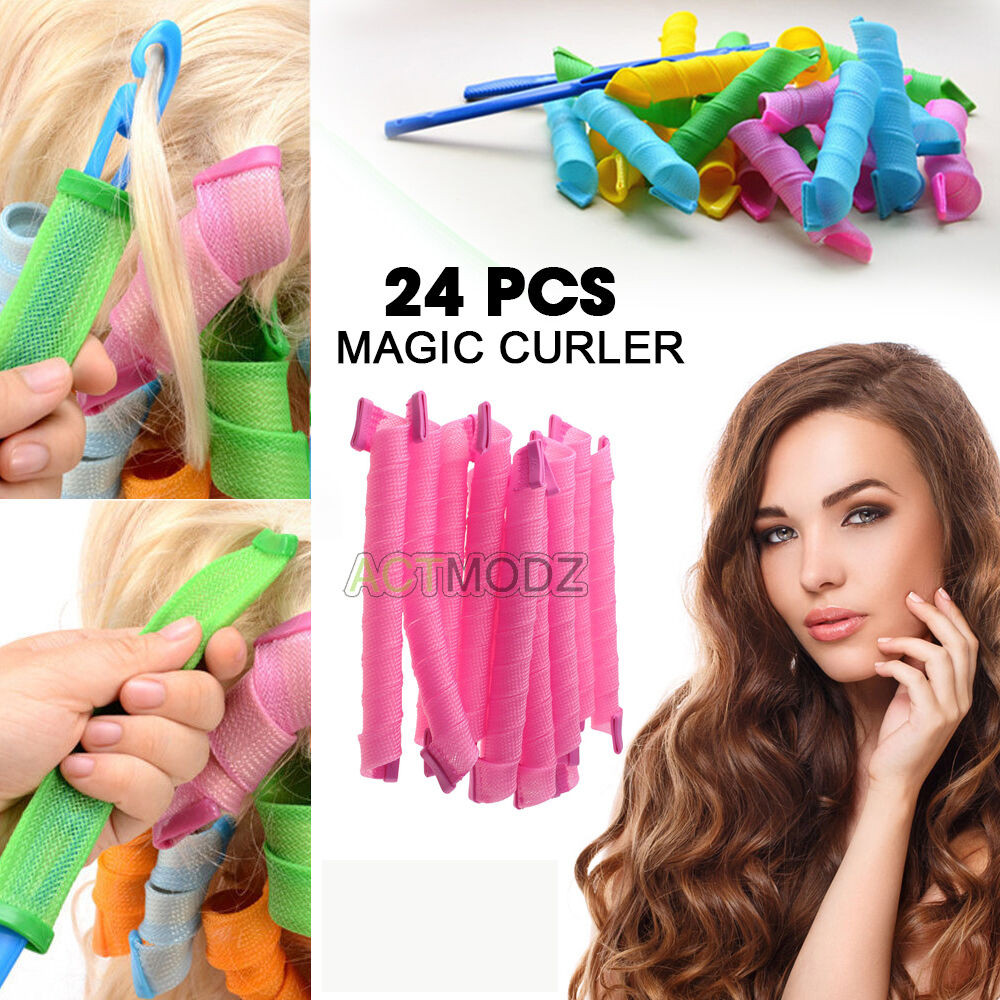 DIY Hair Rollers
 NEW 24Pcs Hair Rollers DIY Curlers Magic Circle