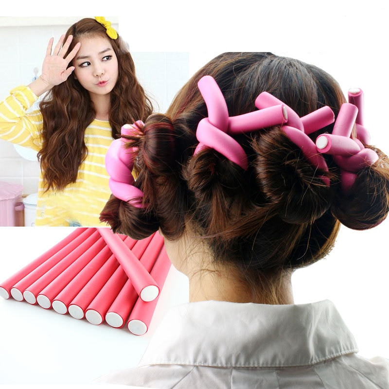 DIY Hair Rollers
 5pcs DIY Hairstyle Bendy Hair Styling Tools Plastic Curler