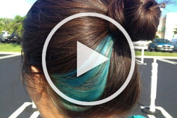 DIY Hair Streak
 14 Beautiful Blue Hair Streaks for Women … in 2020