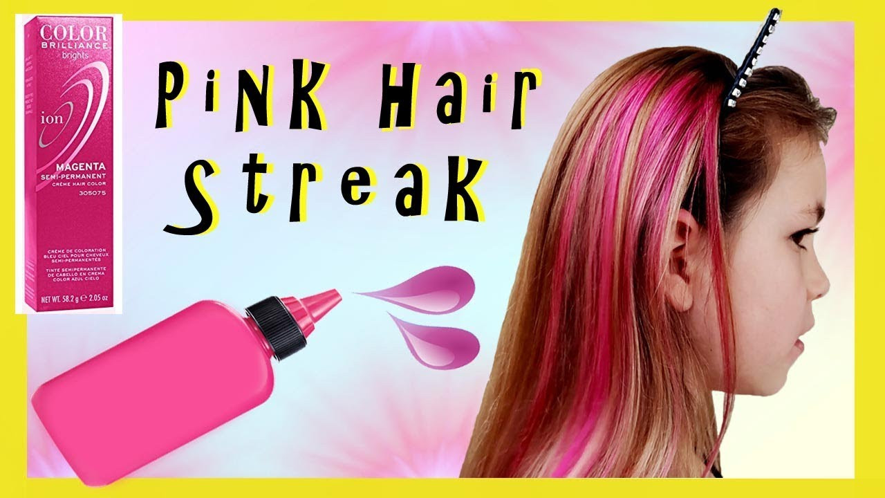 DIY Hair Streak
 HOW TO HOT PINK HAIR STREAK