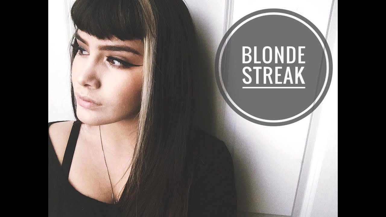 DIY Hair Streak
 DIY Blonde Streak