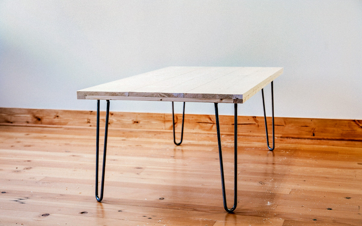 DIY Hairpin Coffee Table
 DIY Hairpin Leg Coffee Table
