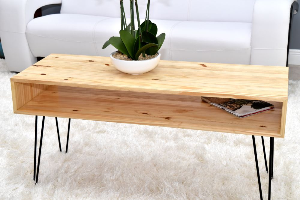 DIY Hairpin Coffee Table
 How To Make A Coffee Table With Hairpin Legs