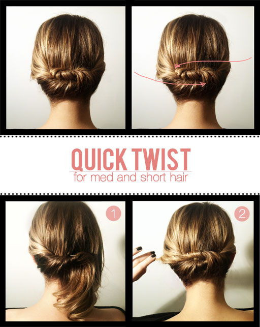 DIY Hairstyle For Short Hair
 Hair Tutorials For Short Hair fashionsy