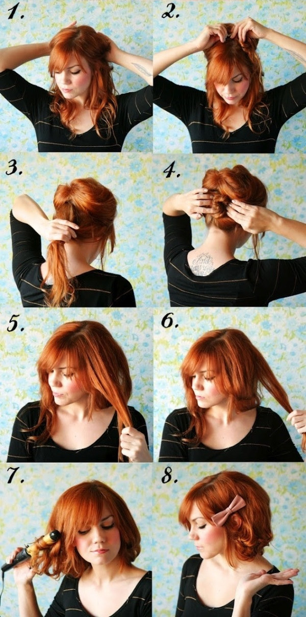 DIY Hairstyle For Short Hair
 Short Hair No Cutting Hairstyle DIY AllDayChic