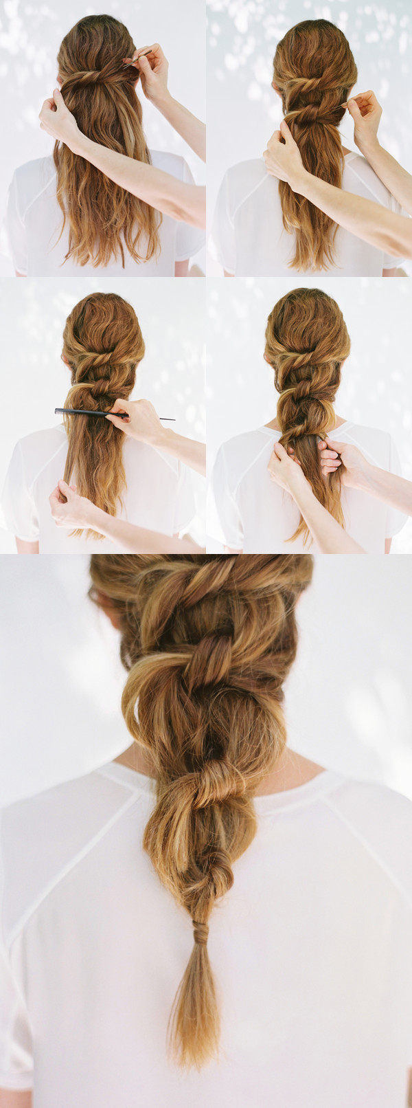 DIY Hairstyle For Wedding
 DIY Knot Ponytail DIY Weddings