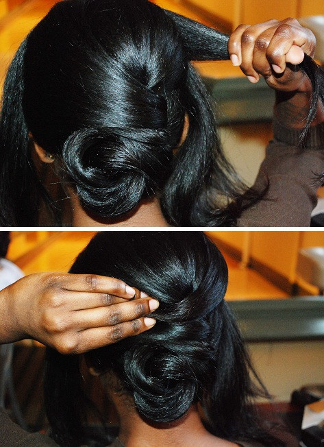 DIY Hairstyles For Black Hair
 diy wedding african american hairstyle twisted low bun