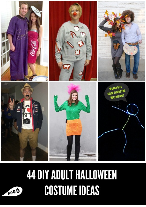 DIY Halloween Costume Ideas For Adults
 44 Homemade Halloween Costumes for Adults C R A F T