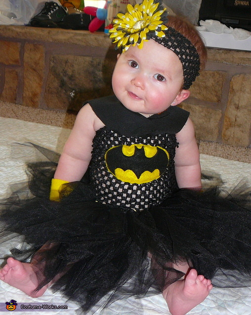 DIY Halloween Costumes For Babies
 Homemade Bat Girl Baby Costume