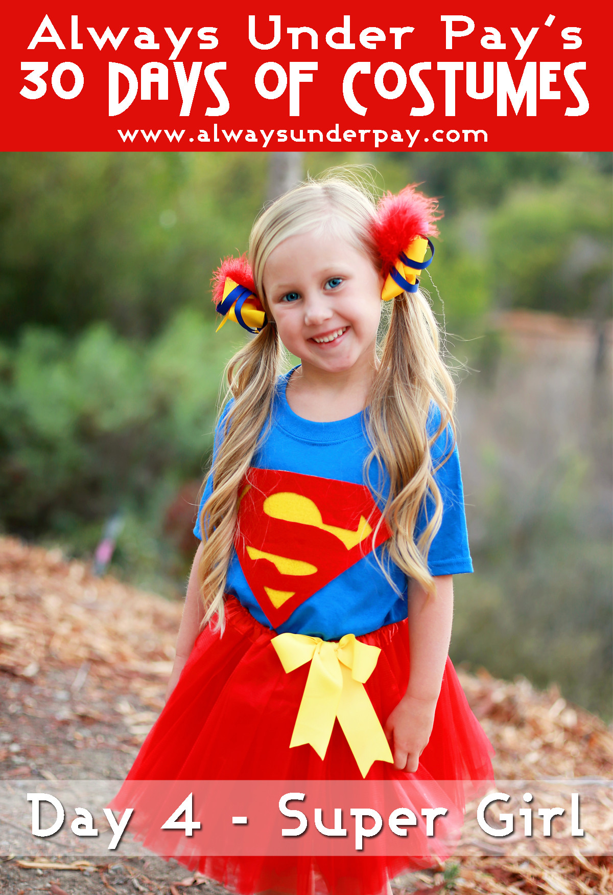 DIY Halloween Costumes Girl
 Day 4 – Super Girl Inspired DIY Halloween Costume Tutorial