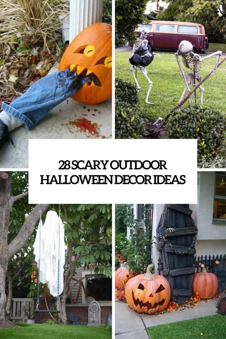 DIY Halloween Decorations Outdoor Scary
 28 Scary Outdoor Halloween Décor Ideas Shelterness