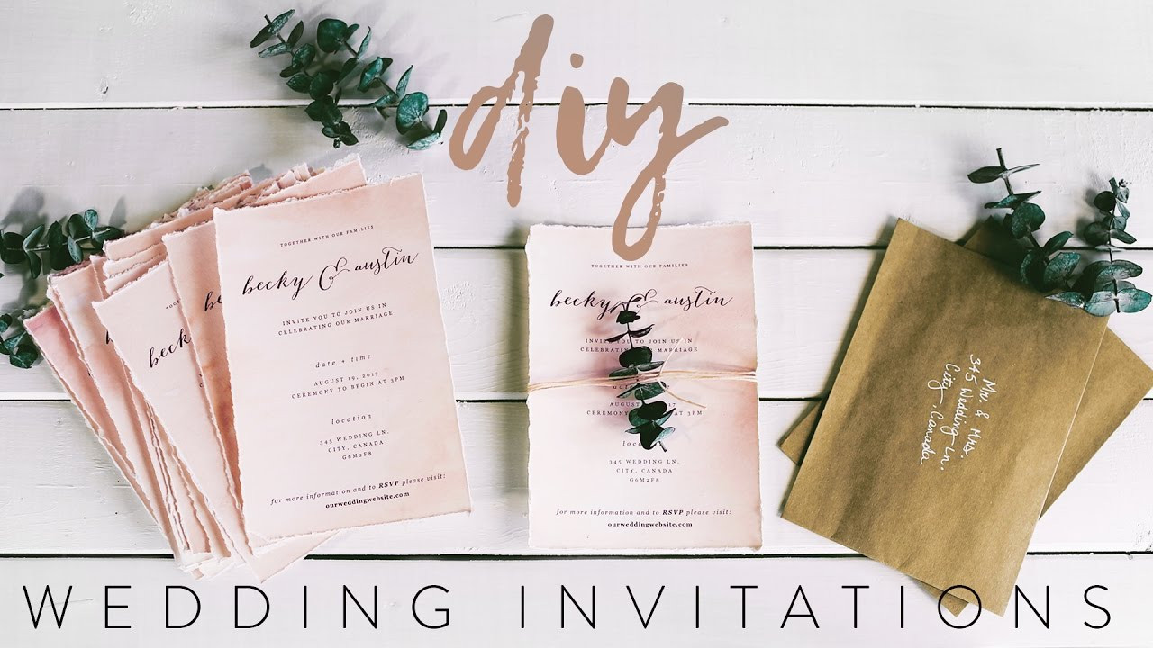 DIY Handwritten Wedding Invitations
 DIY MY WEDDING INVITATIONS WITH ME