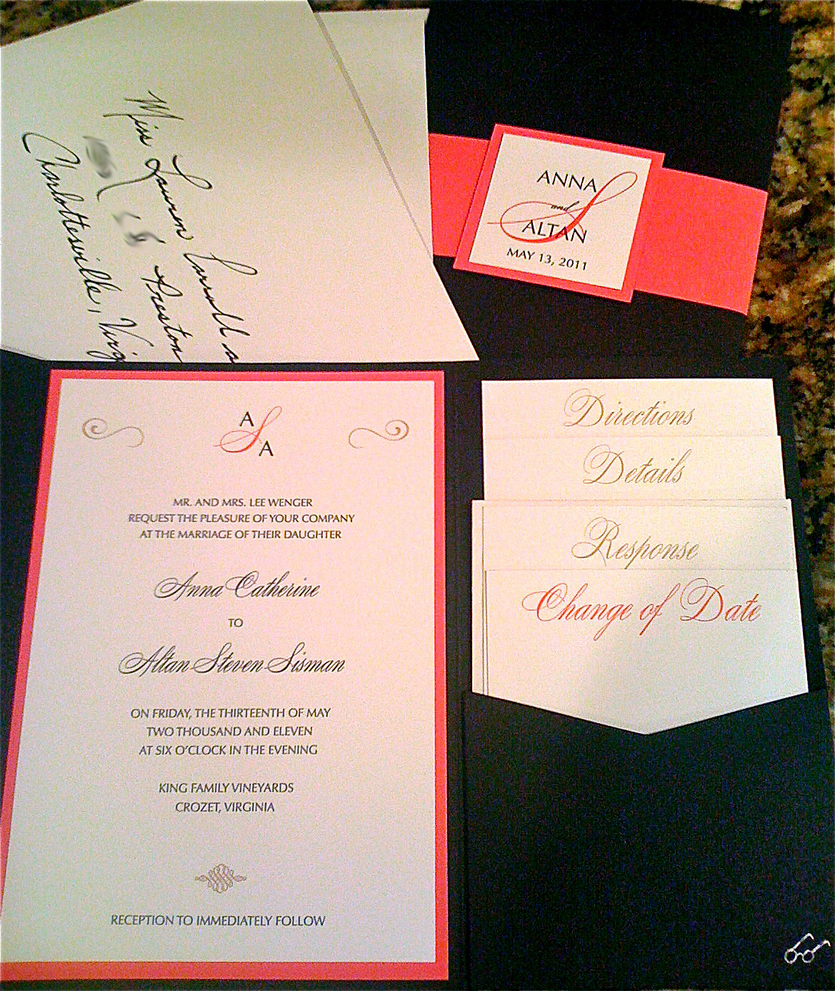 DIY Handwritten Wedding Invitations
 Simply Handwritten DIY Wedding Invitations and Envelope