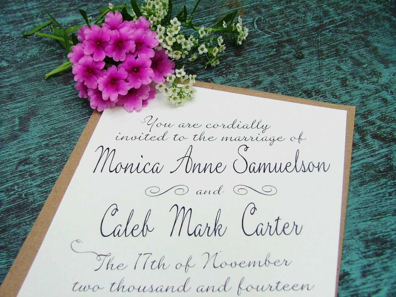 DIY Handwritten Wedding Invitations
 Handwritten Wedding invitations handwritten by