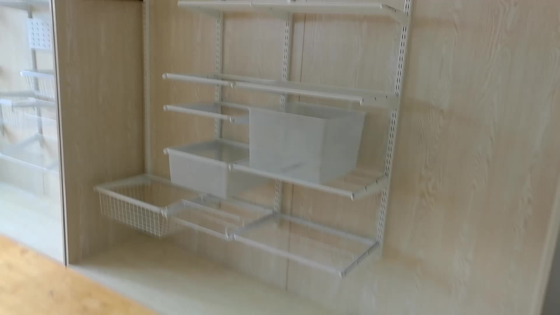 DIY Hanging Closet Organizer
 Diy Easy Assembly Hanging Type Steel Wire Storage System