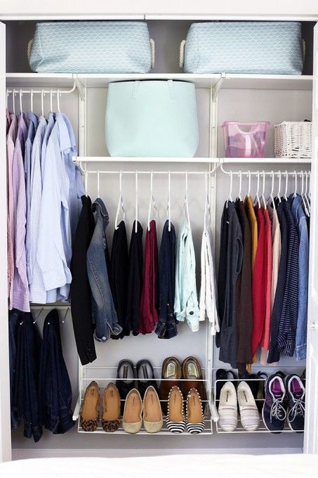 DIY Hanging Closet Organizer
 30 Closet Organization Ideas Best DIY Closet Organizers