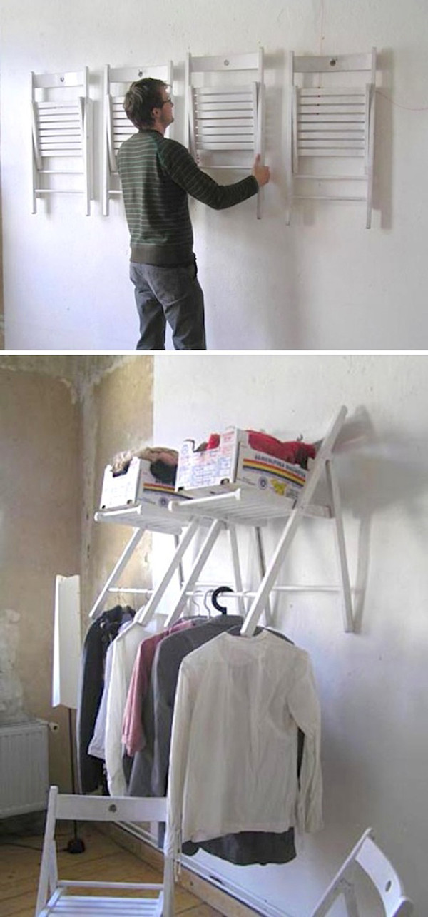 DIY Hanging Closet Organizer
 diy hanging chair closet organizer