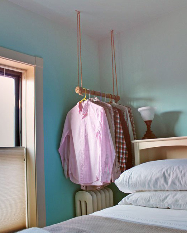 DIY Hanging Clothes Rack From Ceiling
 Chic DIY Clothes Rack Ideas