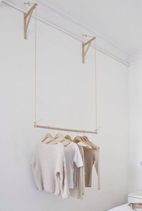 DIY Hanging Clothes Rack From Ceiling
 Hanging clothes rack Idea for craft show tent Hang
