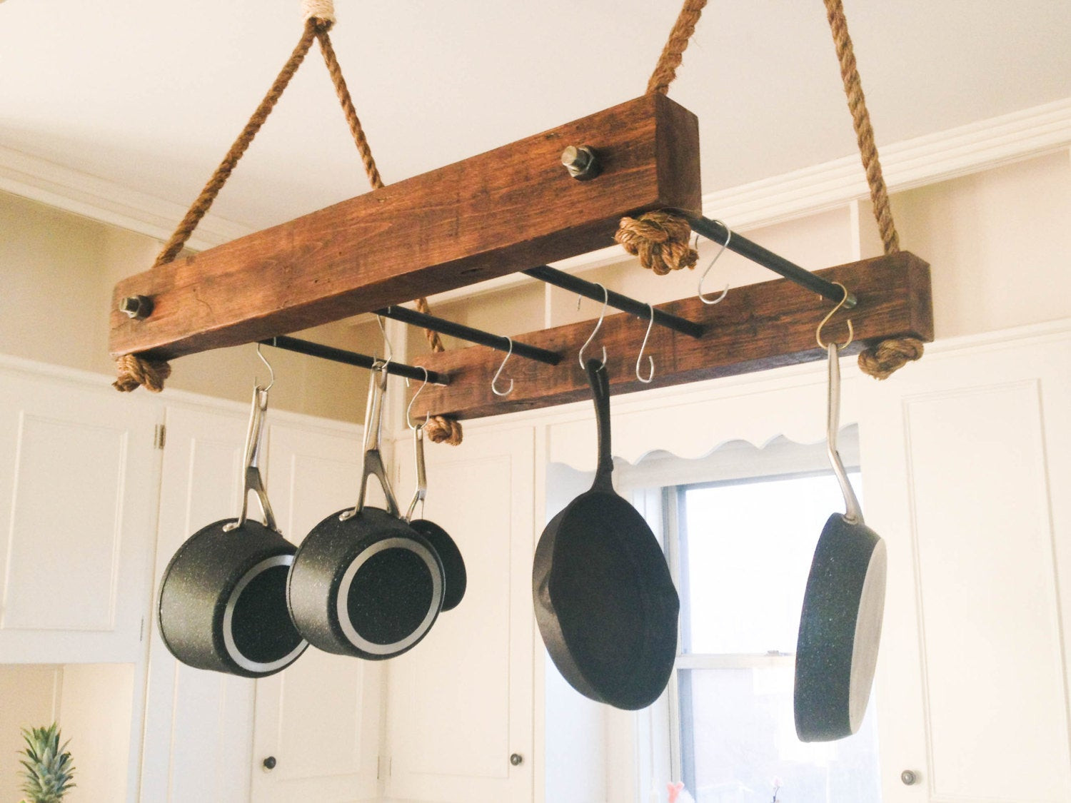 kitchen wall hangers for pots and pans