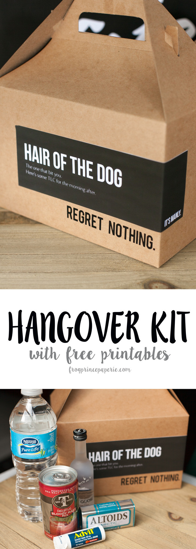 DIY Hangover Kit
 DIY Hangover Kit Frog Prince Paperie