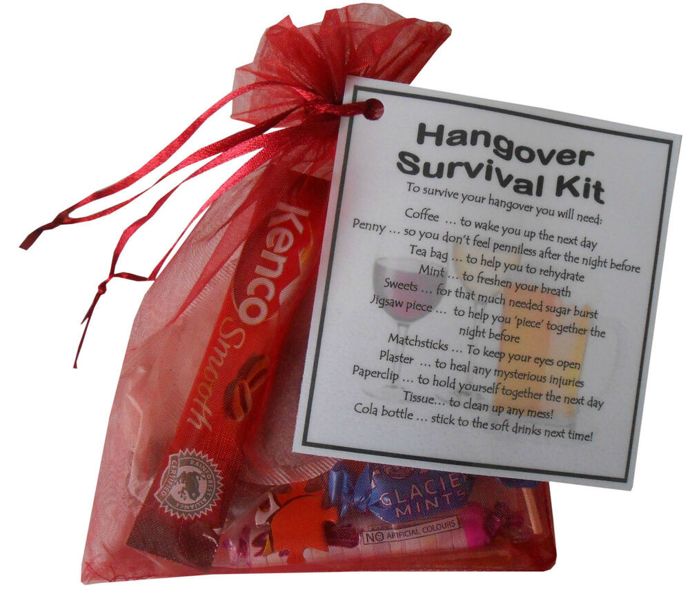 DIY Hangover Kit
 Hangover Survival kit t Great for Birthday Stag do