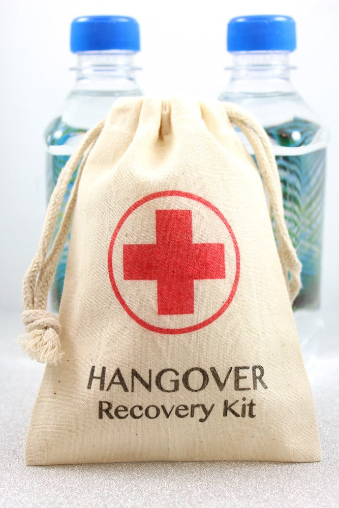 DIY Hangover Kit
 DIY Hangover Kit 4x6 Set of 10 wedding favors shower